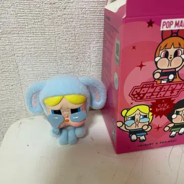 정품 POPMART CRYBABY 파워퍼프 걸즈 버블스