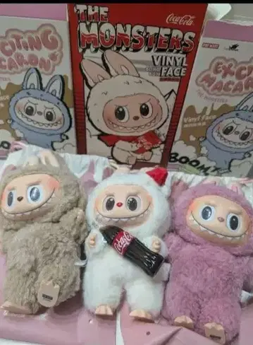 새상품 개봉 LABUU 3체 세트 라부부 코카콜라 마카롱