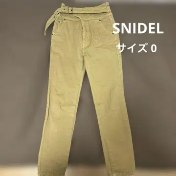 SNIDEL 스키니 팬츠 카키 벨트 포함