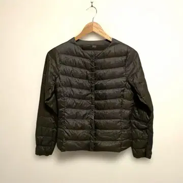 유니클로 울트라 라이트 다운 컴팩트 자켓 브라운 S 노카라