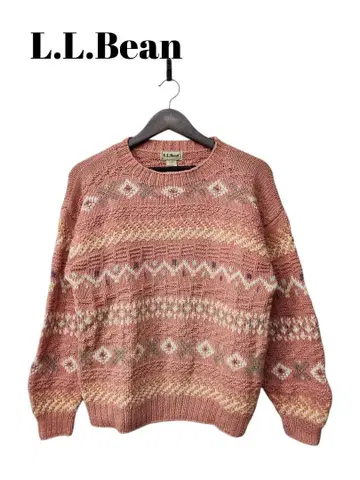 117659 L.L.Bean 80's 페어아일 패턴 니트