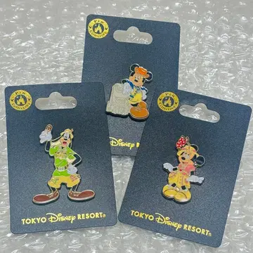 트레일 미키 미니 구피 핀 배지 3개