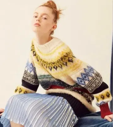 FURFUR 노르딕 니트 원피스