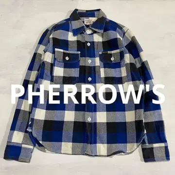 PHERROW'S 페로우즈 버팔로 체크 바닥 플란넬 셔츠