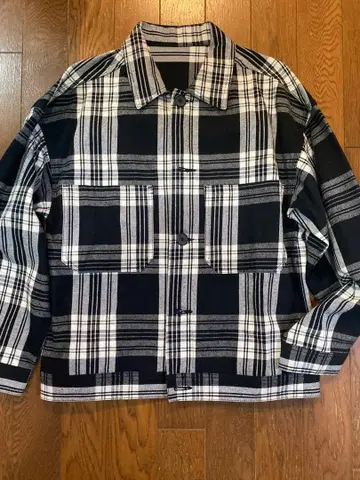 체크 무늬 캐주얼 자켓