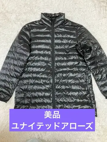 새상품급 유나이티드 애로우즈 블랙 울트라 라이트 다운 하이넥 M 사이즈