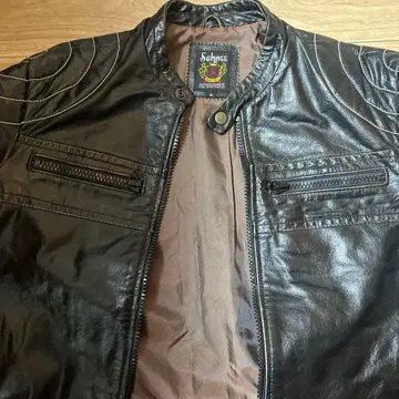 주말 세일 Schott 블랙 가죽 라이더 자켓 Msize