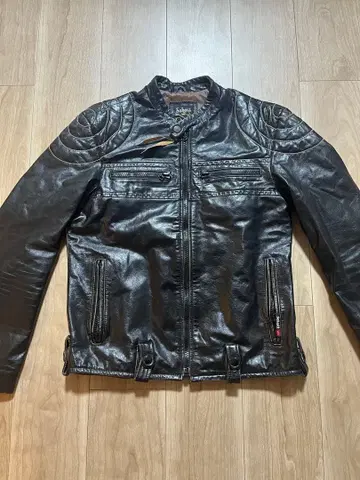 선착순 Schott 블랙 가죽 라이더 자켓 Msize