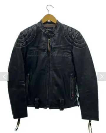 최종 할인 Schott 블랙 가죽 라이더 자켓 Msize