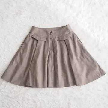 폭시 FOXEY 플레어 스커트 플랩 디자인 울