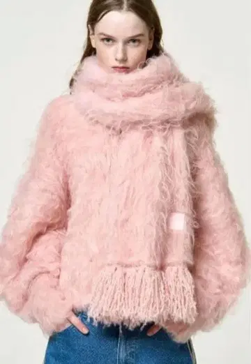 [ 새상품급 ] thetoe Pigalle shaggy 머플러