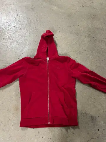 라코스테 빨간색 후드티 레드