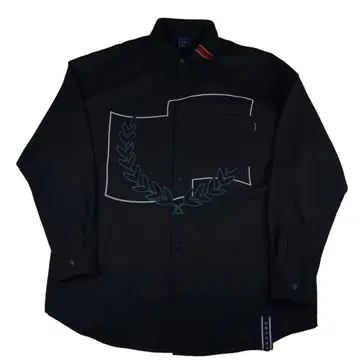 ROMANTIC CROWN (로맨틱크라운) 로고 자수 긴팔 셔츠