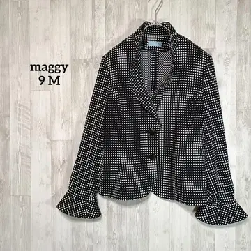 i1700 maggy [ M ] 블랙 도트 자켓 빈티지 여성 빈티지