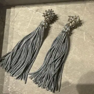 태슬 귀걸이 롱 결혼식 등에