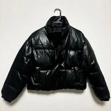 가죽 다운 자켓