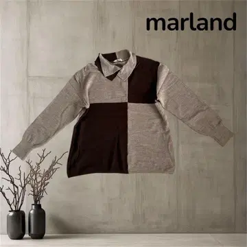 marland 여성용 울 니트 스웨터 울 100 심플