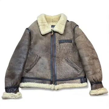 레어 42 사이즈 AVIREX B-3 무스탕 플라이트 자켓