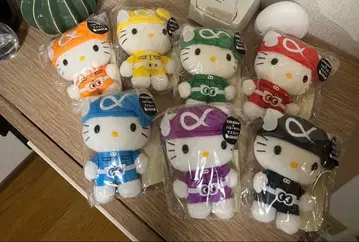 칸쟈니에이또 헬로키티 봉제 인형 7체 세트