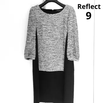 Reflect 트위드 원피스 9호 블랙