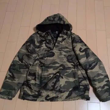 ZARA 카모플라쥬 플리스 자켓 아우터 XL