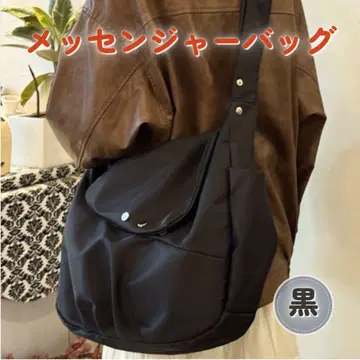 숄더백 나일론 발수 경량 A4 블랙 출퇴근 통학 사선 크로스백