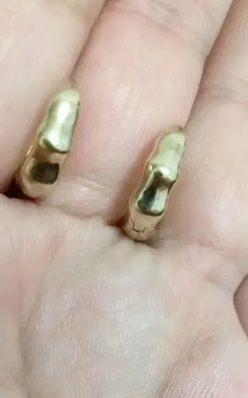 K10 골드 후프 귀걸이