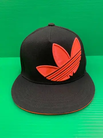 adidas 야구 모자 블랙/오렌지