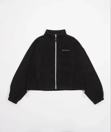 smyeon 플리스 지퍼 바이컬러 블루종