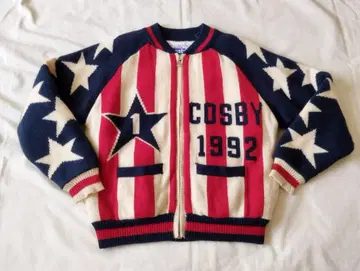 COSBY 빈티지 1992 니트 블루종 M 90's