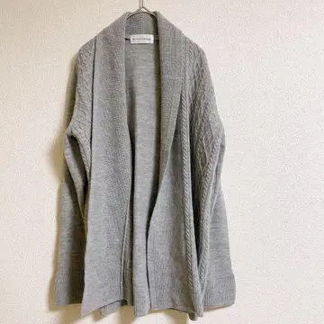 Mizutumugi 니트 가디건 그레이 M 사이즈