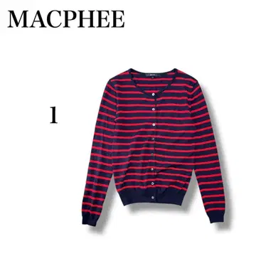 [ 맥피 ] 보더 가디건 [ 1 ] 얇은 소재 울 투모로우랜드