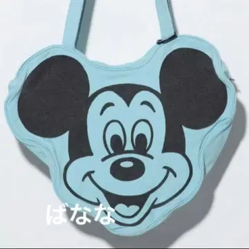 WCJ 미키 페이스 디자인 토트백 디즈니 숄더백.