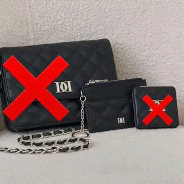 darich DD 로고 퀼팅 트래블 세트 카드 케이스