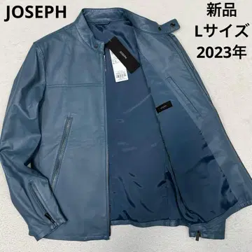 새상품 2023 모델 JOSEPH 라이더 자켓 램 가죽 블루