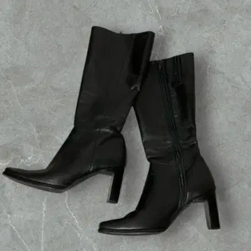 새상품급 Monet 롱 부츠 부츠 블랙 [ 23.0 ]