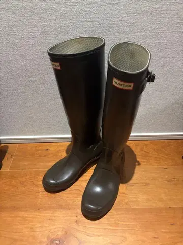 헌터 레인부츠 브라운 UK6 사이즈