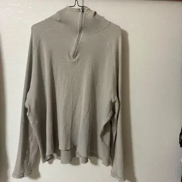 샌드 워터 / 풀오버 후드티 / 하프 지퍼 Y2K