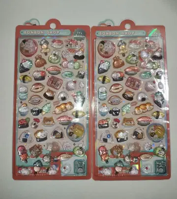 모자 꽁지 드롭 씰 2점