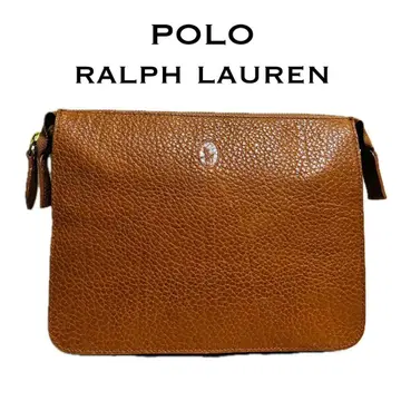 폴로 랄프로렌 클러치백 세컨드 백 빈티지 브라운