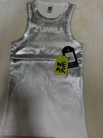 ZUMBA 탱크탑 실버 XS