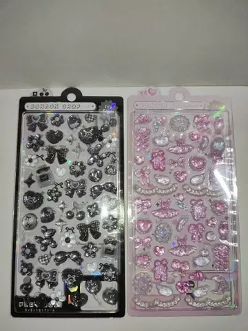 모자 꽁지 드롭 씰 2점