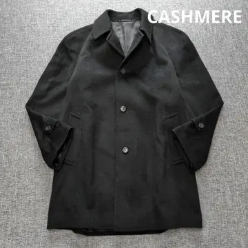 남성용 캐시미어 100% 하프 코트 미사용에 가까운 새상품급