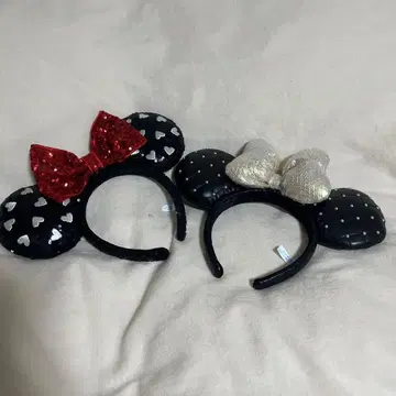 미키마우스 귀 머리띠 2개 세트