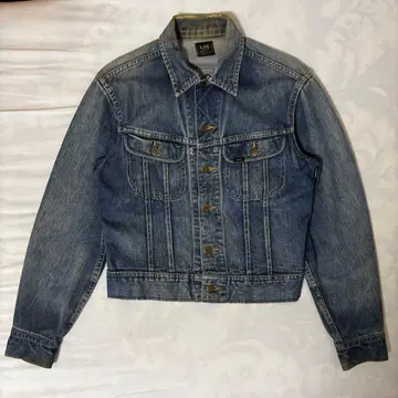 60s Lee 101j 데님 자켓 G 사각 블랙 택 버튼 E