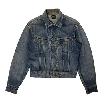 60s Lee 101j 데님 자켓 G 사각 블랙 택 버튼 E