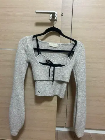 andmary natalie ribbon set beige