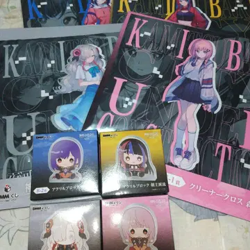 카미츠바키시 건설 중. 복권 아크릴 블록 4개, 클리너 크로스 4장