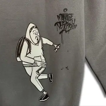 MANAGE DESTROY 'ESOW' 크루넥 맨투맨 그레이