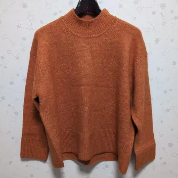 LILASIC 오렌지 니트 스웨터 M 사이즈
